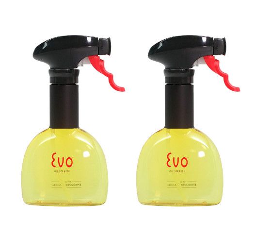 Evo Oil Sprayer Bottle, Green, 8 oz (set of 2)