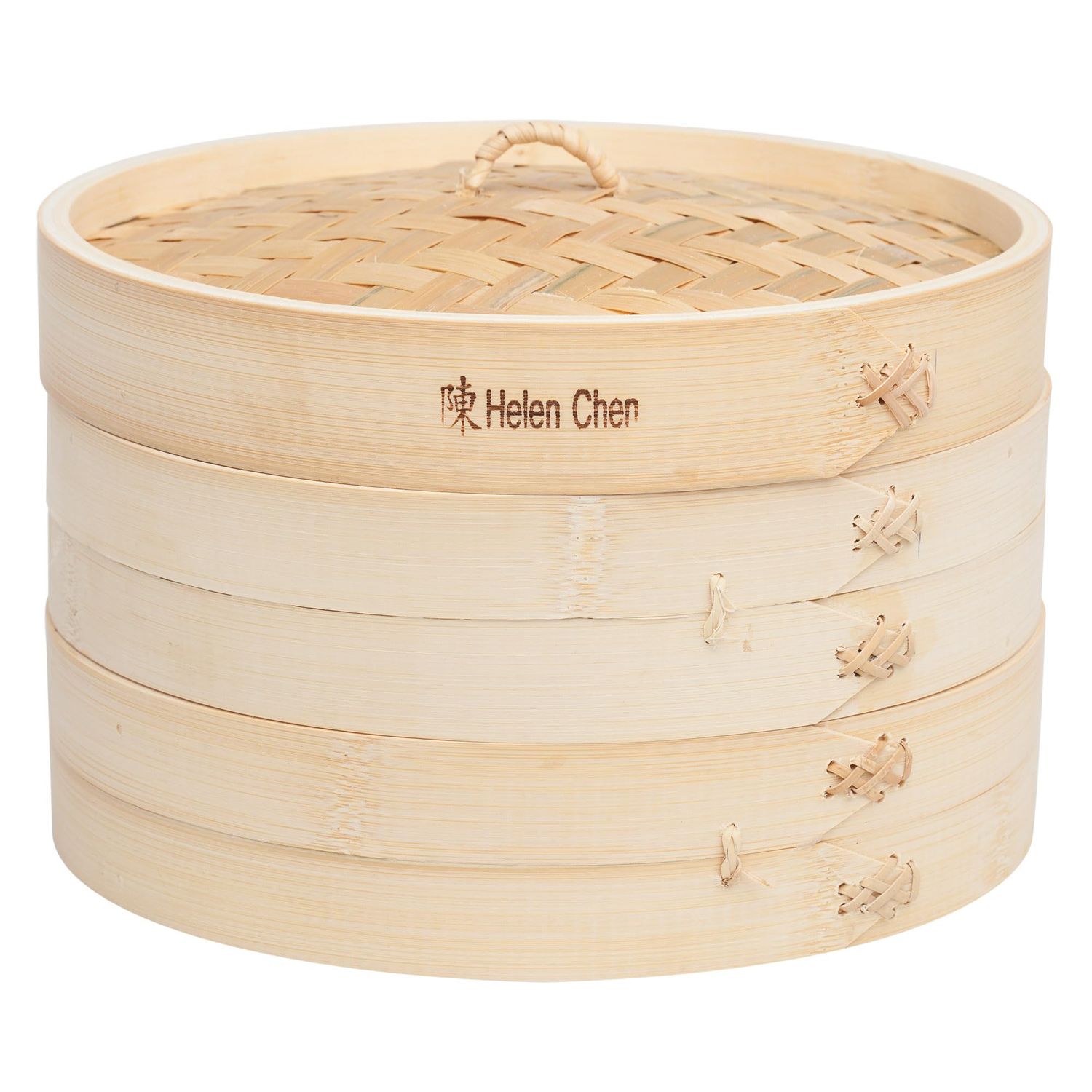 Helen’s Asian Kitchen Bamboo Steamer w/ Lid, 10 in