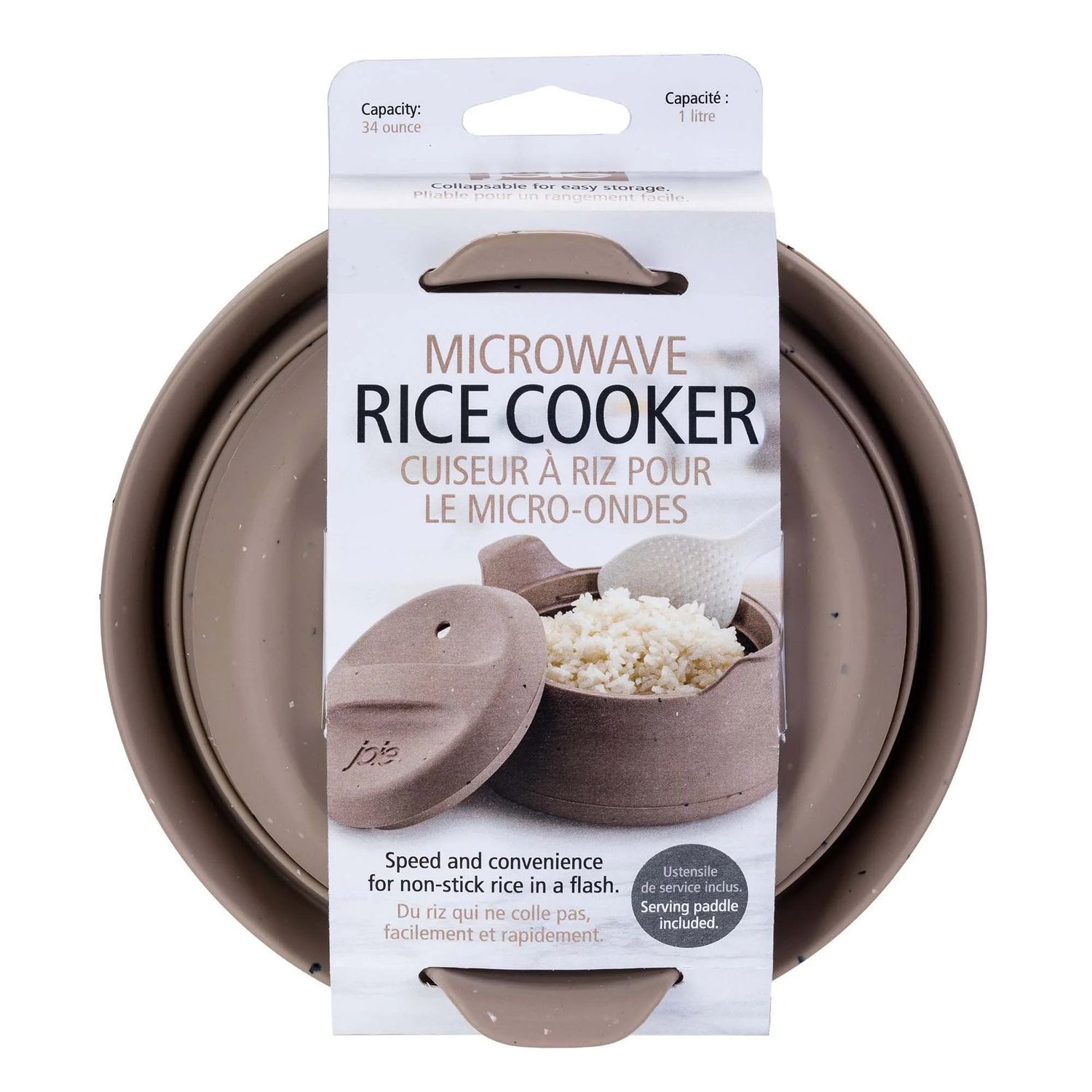 Joie Microwave Silicone Rice Cooker, 33.8 oz