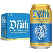 Liquid Death Blueberry Buzzsaw, 12 oz.