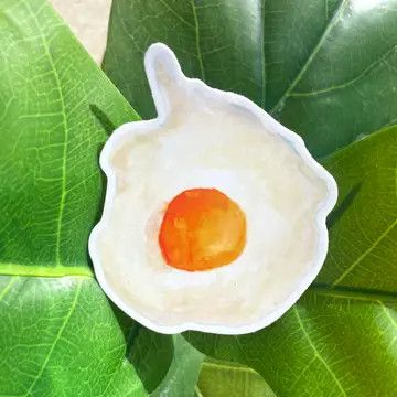 Round Egg Sticker