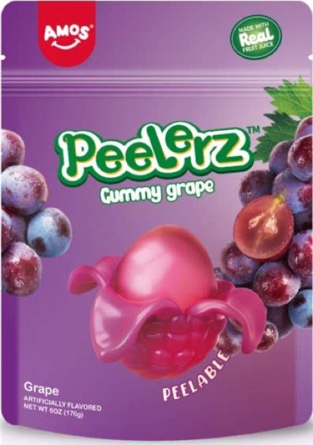 Amos Peelable Grape Candy “Peelerz”