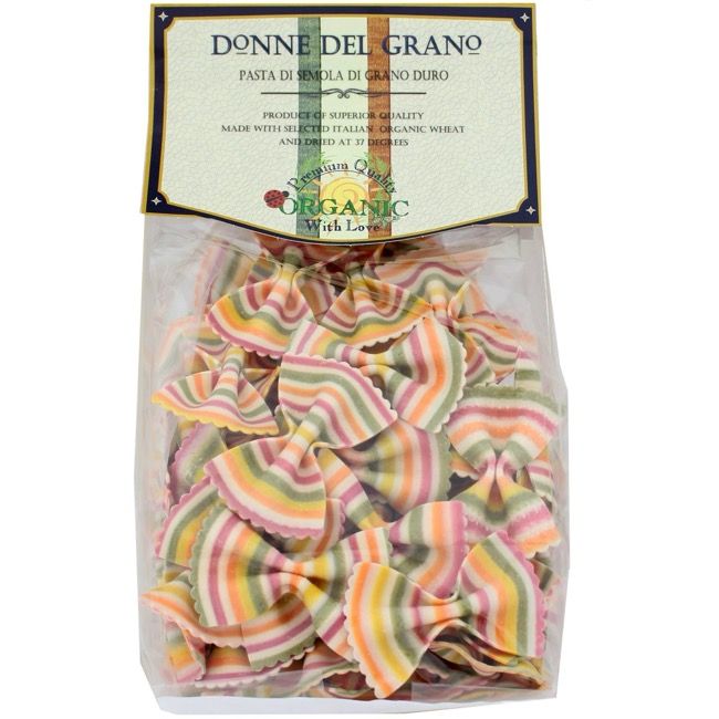 Organic Rainbow Bowties Colored Pasta - 8.8oz