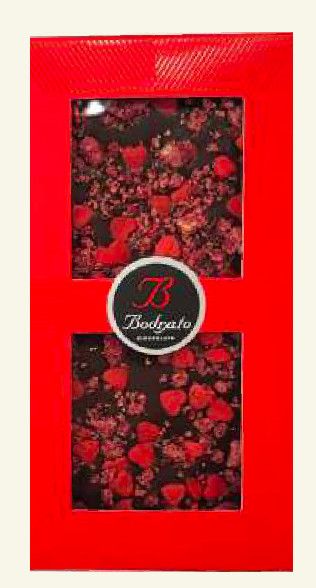 &quot;BODRATO&quot; Dark Chocolate Bar with Dried Berries, 3.53 oz