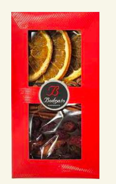 &quot;BODRATO&quot; Milk Chocolate bar with mixed Dried Fruits, 4.93 oz