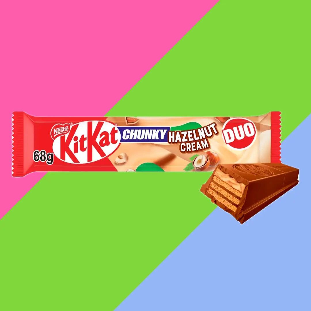 KitKat Chunky Duo Hazelnut Cream Chocolate Bar
