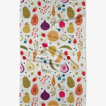 Geometry Farmers Market Tea Towel