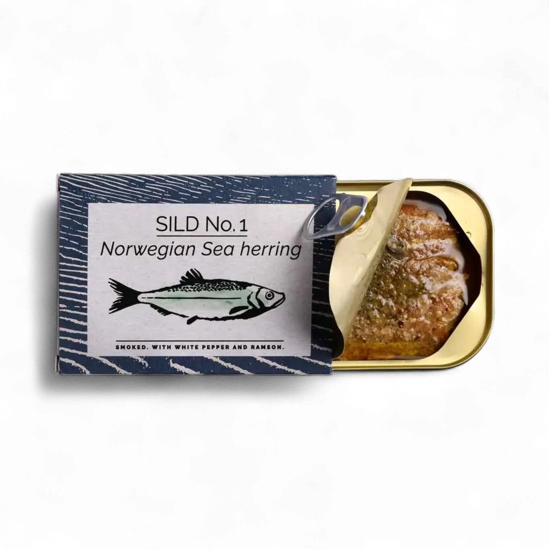 SILD No. 1 Norwegian Sea Herring (Smoked with White Pepper &amp; Ramson, 100g)