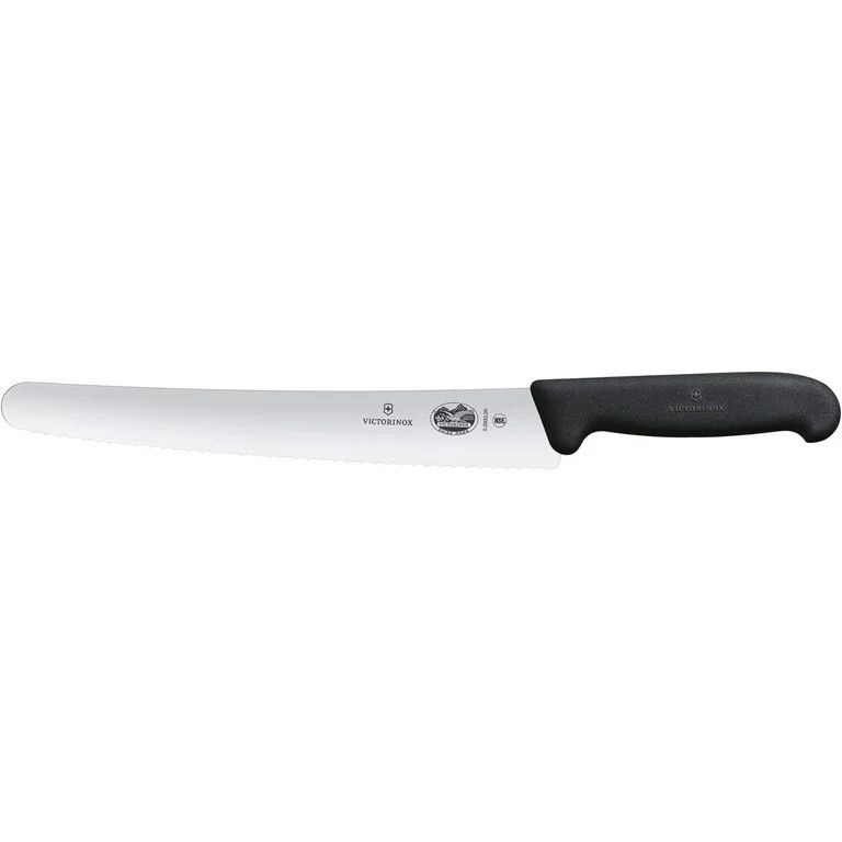 Fibrox Bread Knife 21cm (Wavy, Black)