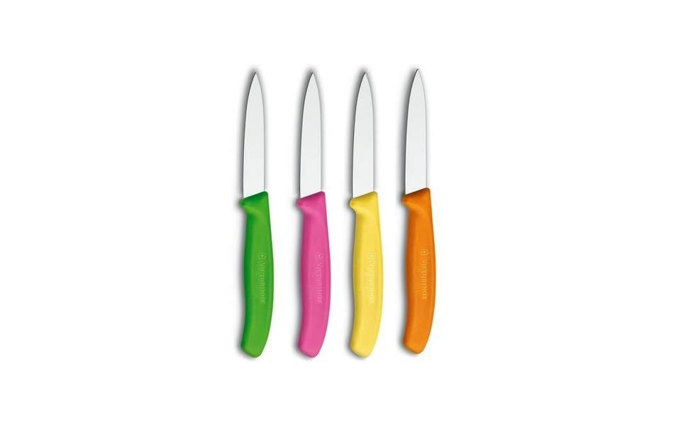 Paring Knife Spear Point, Straight -  Assorted Swiss Classic