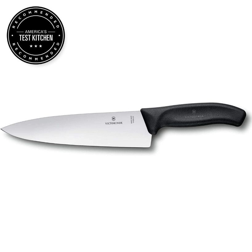 Chef’s Knife 8” Straight Blade (Black) – Swiss Classic