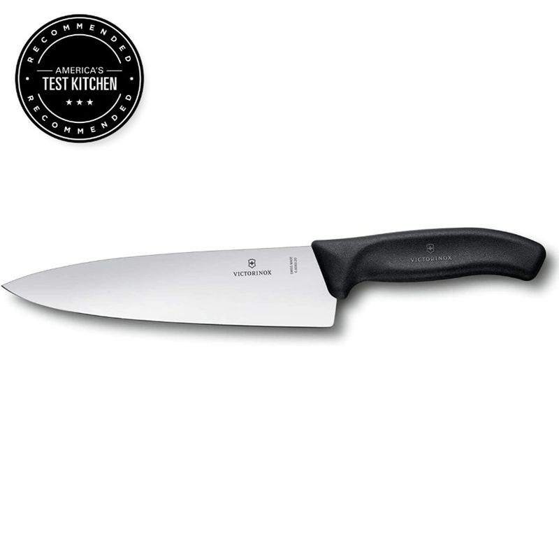 Chef’s Knife 8” Straight Blade (Black) – Swiss Classic | Victorinox