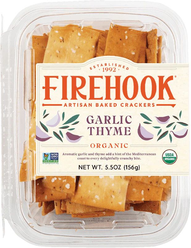 Firehook Garlic Thyme Crackers