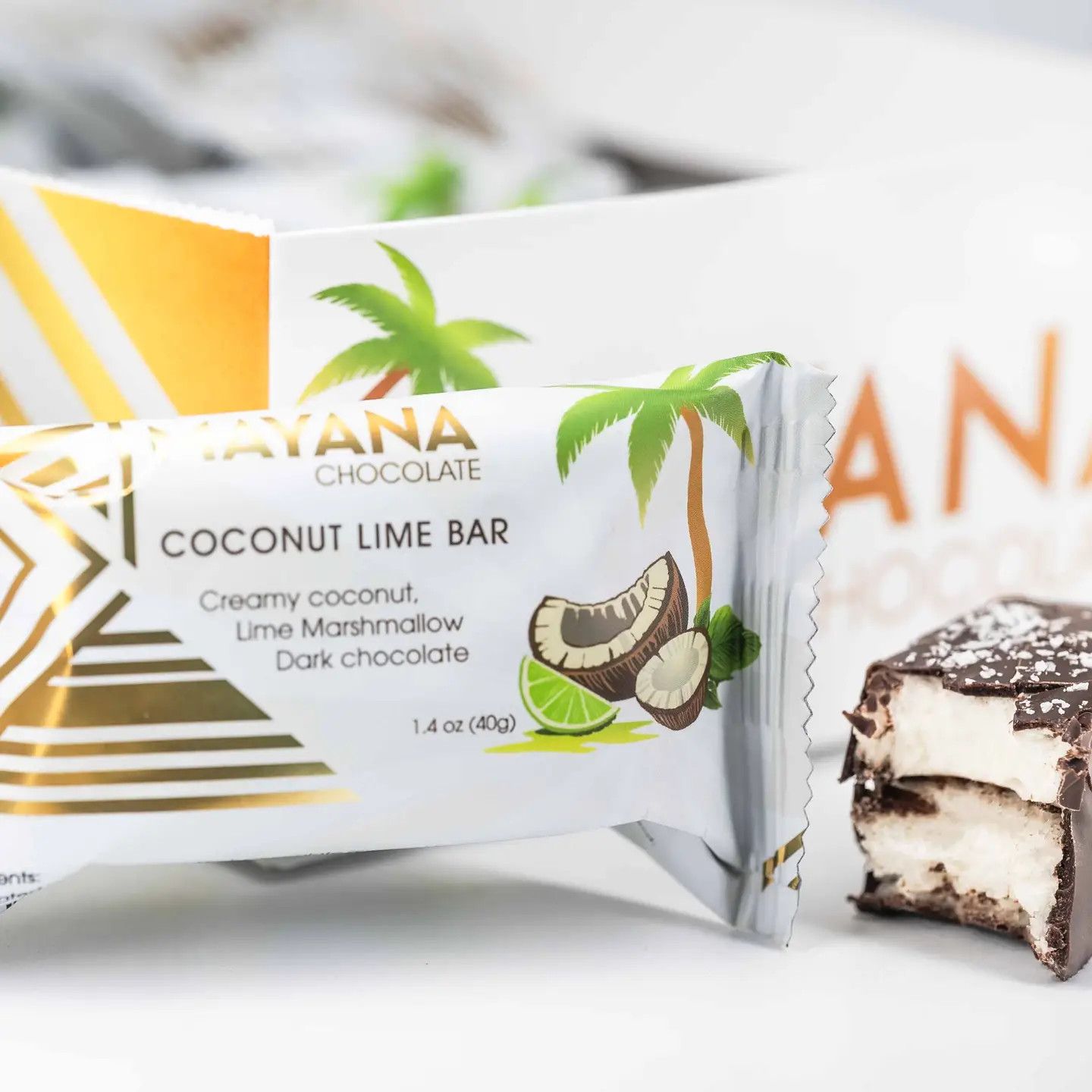 Coconut Lime Mini Bar | Mayana Chocolate