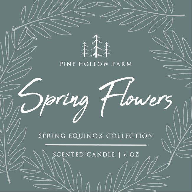 Spring Flowers Wood Wick Candle | Pine Hollow Farm LLC