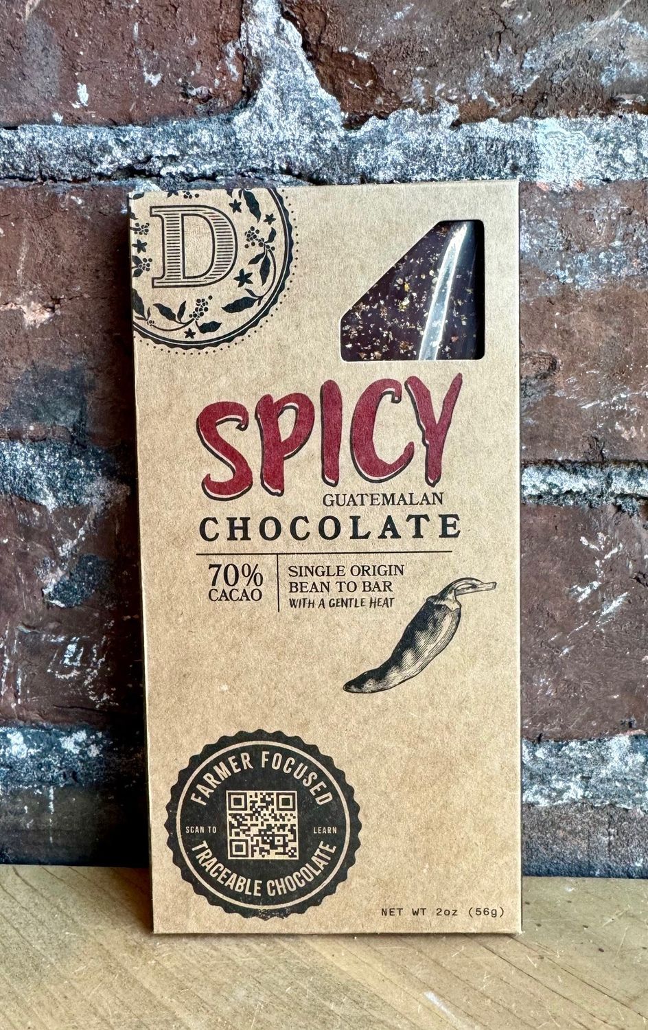 Spicy with Cobanero chili | 70% Guatemalan Cacao | 2oz