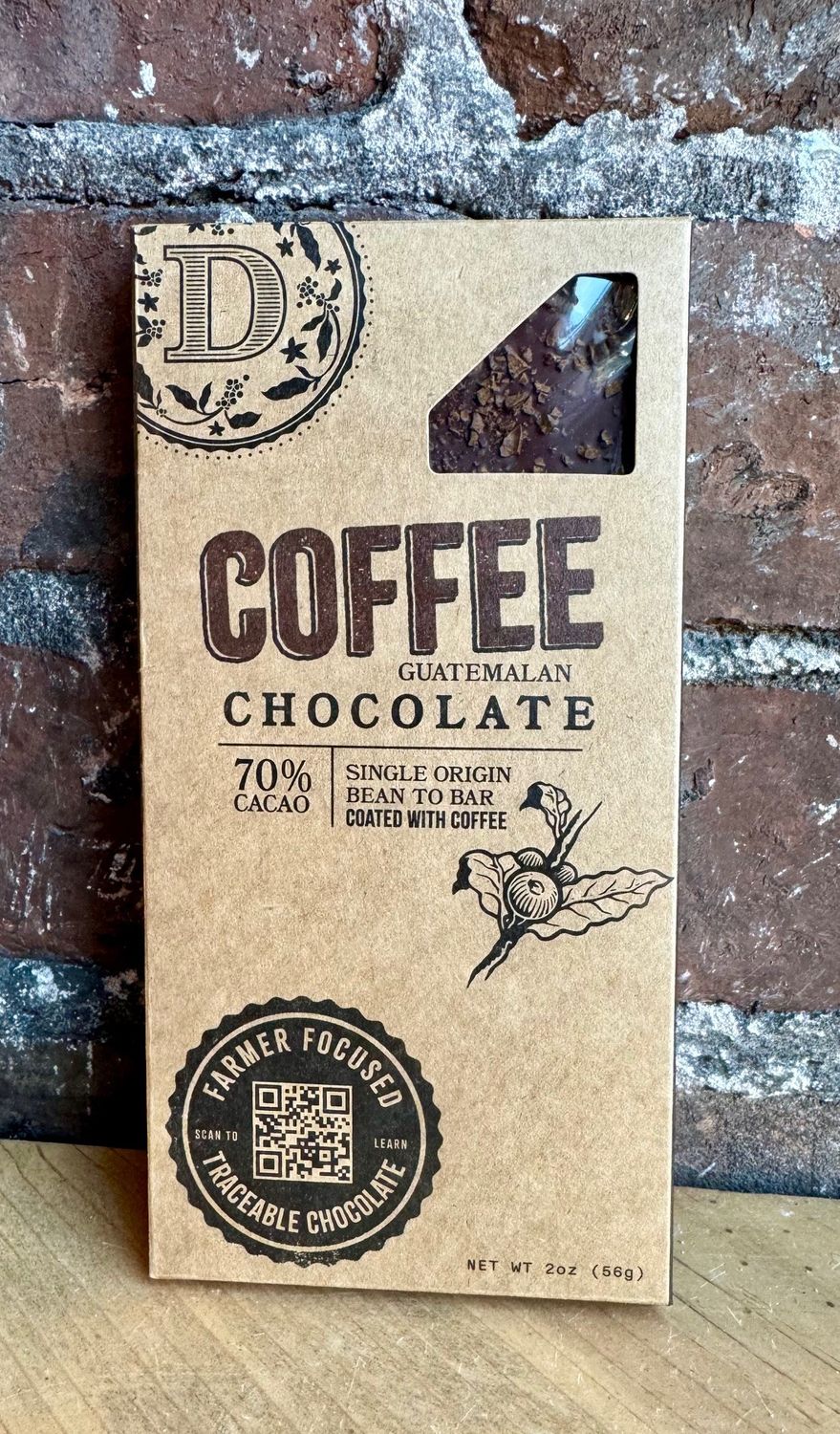 Crunchy Coffee with Guatemalan Coffee | 70% Guatemalan Cacao | 2oz