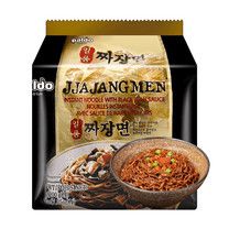 Korean Jjajangmen Noodles w/ Black Bean Sauce, 4-pack (7.05 oz)