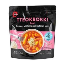Spicy Carbonara Rose Tteokbokki – Korean Rice Cakes, 8.46 oz