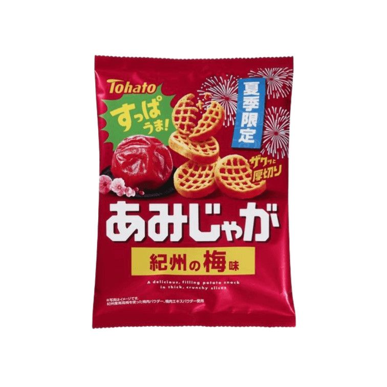 Summer Limited Plum Net-Shaped Potato Chips, 53 g – U-SEN