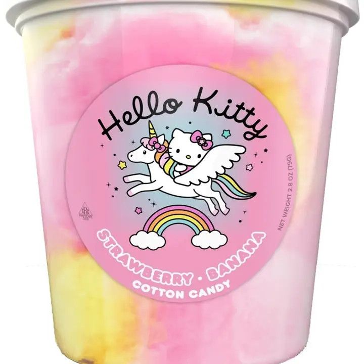 Hello Kitty Strawberry/Banana Cotton Candy Tub