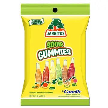 Jarritos Sour Gummies, 8oz Peg Bag