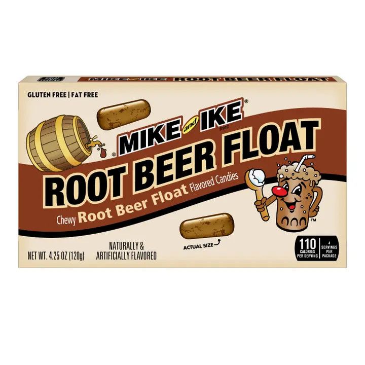 Mike &amp; Ike Root Beer Float, 4.25oz Theater Box