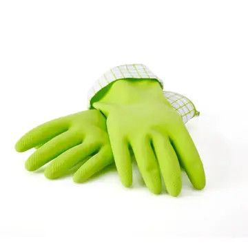 Splash Patrol Natural Latex Cleaning Gloves - Medium