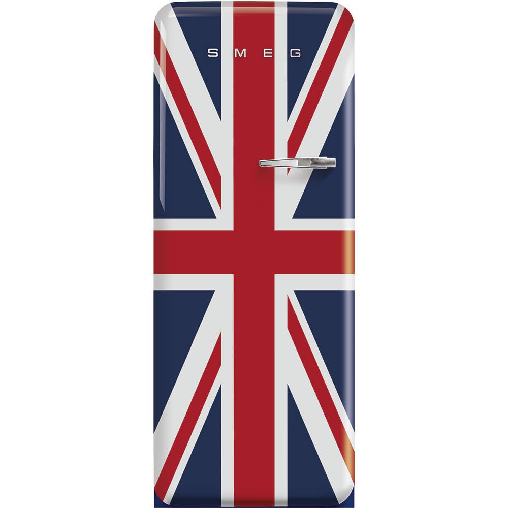 SMEG Retro Refrigerator | Union Jack | Left Hinge | FAB28 | Drop Ship Only