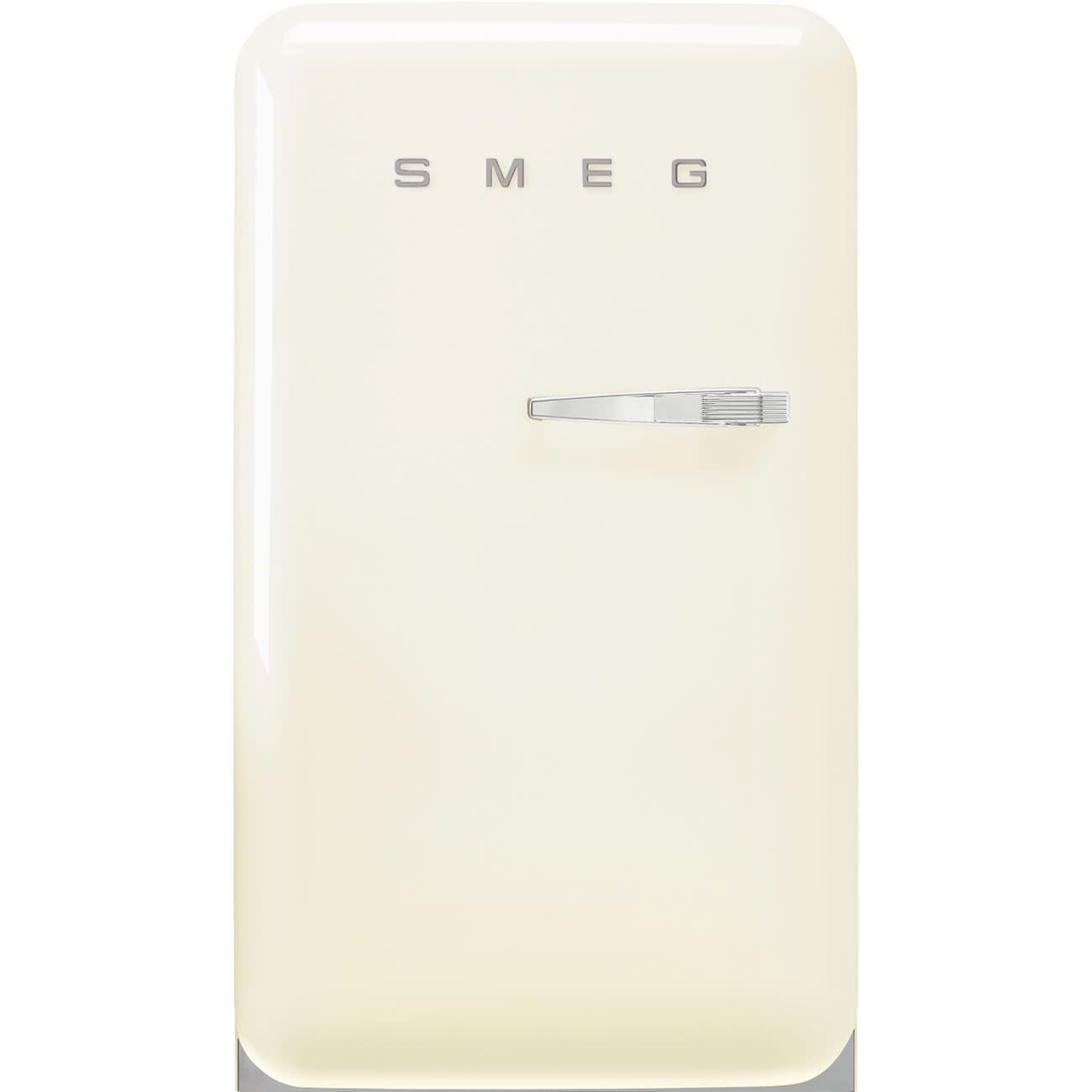 SMEG Retro Mini Fridge w /Int FZ | Cream | Left Hinge | FAB10 | Drop Ship Only