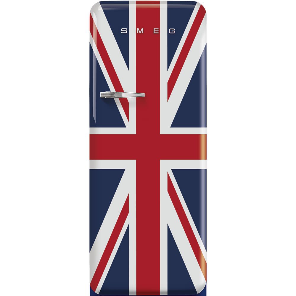 SMEG Retro Refrigerator | Union Jack | Right Hinge | FAB28 | Drop Ship Only