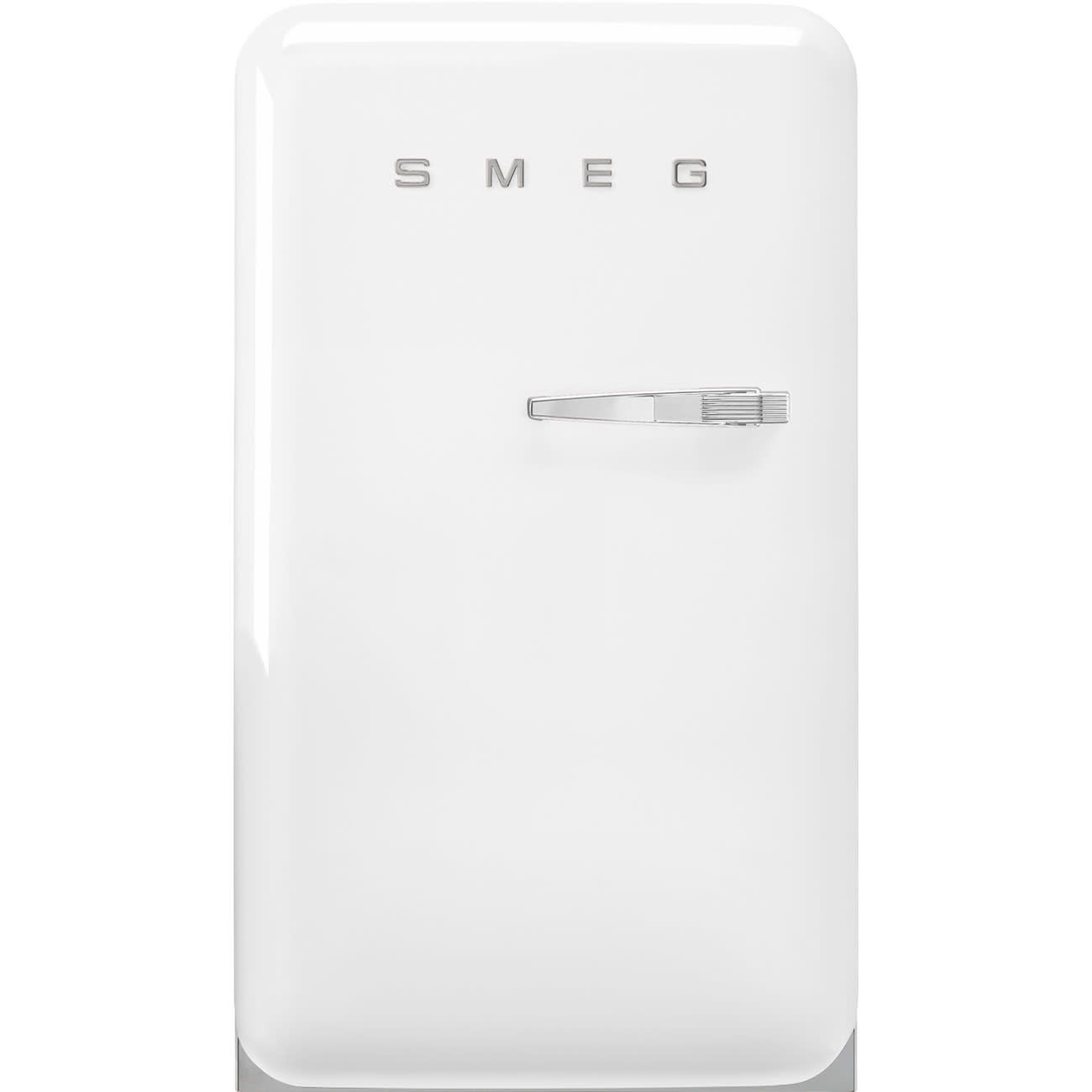 SMEG Retro Mini Fridge w /Int FZ | White | Left Hinge | FAB10 | Drop Ship Only