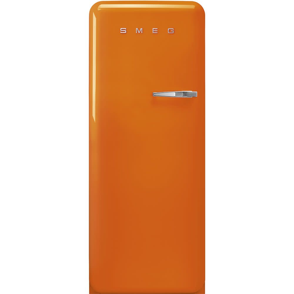 SMEG Retro Refrigerator | Orange | Left Hinge | FAB28 | Drop Ship Only
