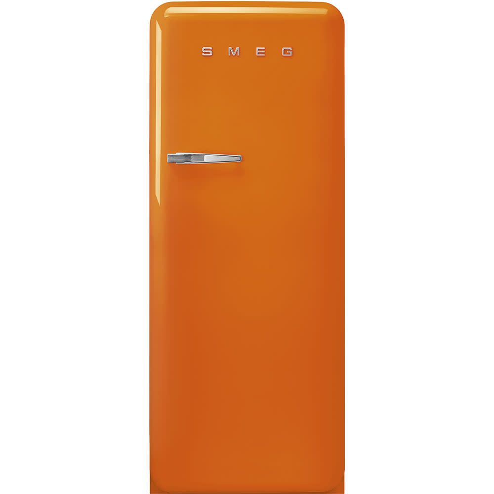 SMEG Retro Refrigerator | Orange | Right Hinge | FAB28 | Drop Ship Only