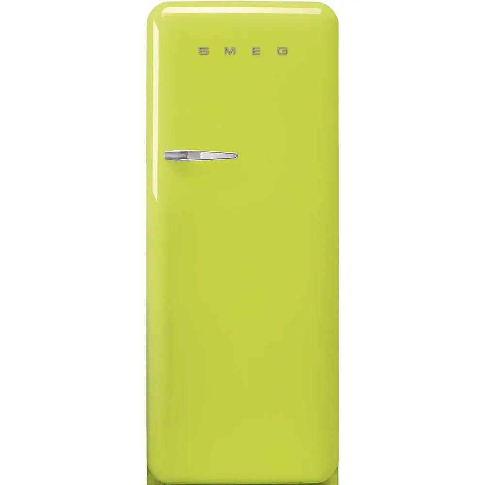 SMEG Retro Refrigerator | Lime Green | Right Hinge | FAB28 | Drop Ship Only