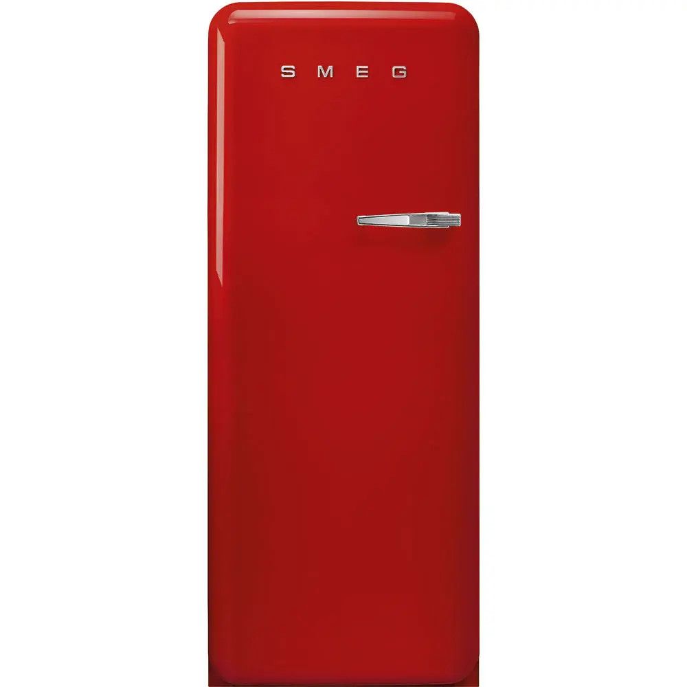SMEG Retro Refrigerator | Red | Left Hinge | FAB28 | Drop Ship Only