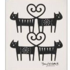 Swedish Dishcloth BL Cat Lovers, Summer | Cose Nuove