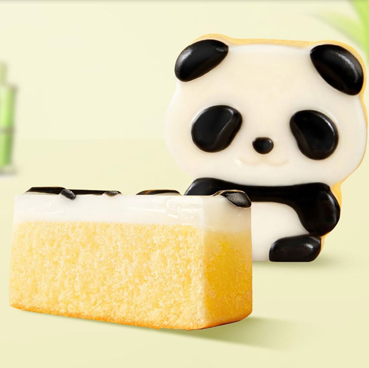 Panda Pudding Cake Yogurt Pudding Flavor - single