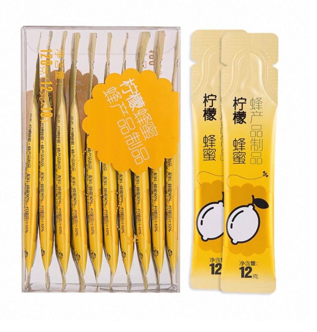Lemon honey in a spoon 12g