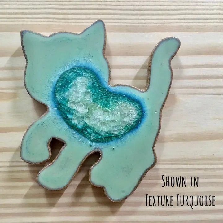 Cat Coaster Black &amp; White | Dock 6 Pottery