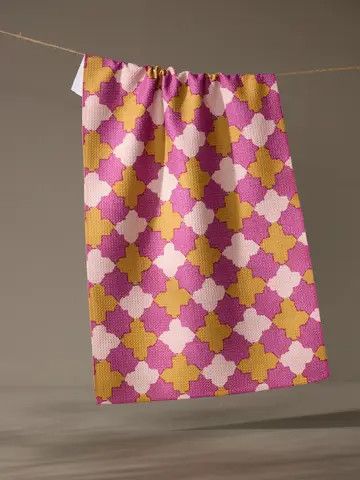 Bloomgrid Tea Towel | Geometry