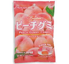 Kasugai Gummy Peach Peg Bag 3.77oz