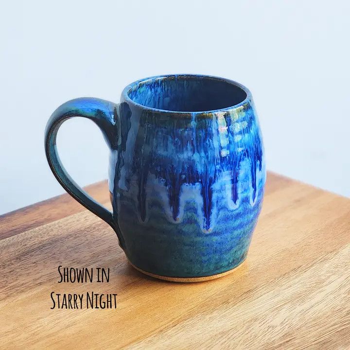 Coffee Mug- Barrel - Rain Garden | Dock 6 Pottery