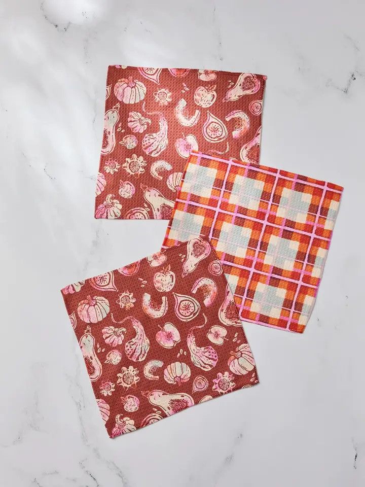 Autumnal Love Dishcloth Set | Geometry