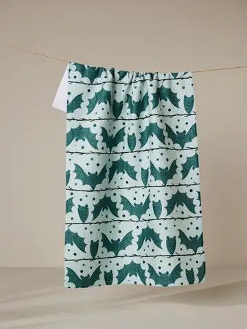 Bats Stripes and Dots Tea Towel | Geometry