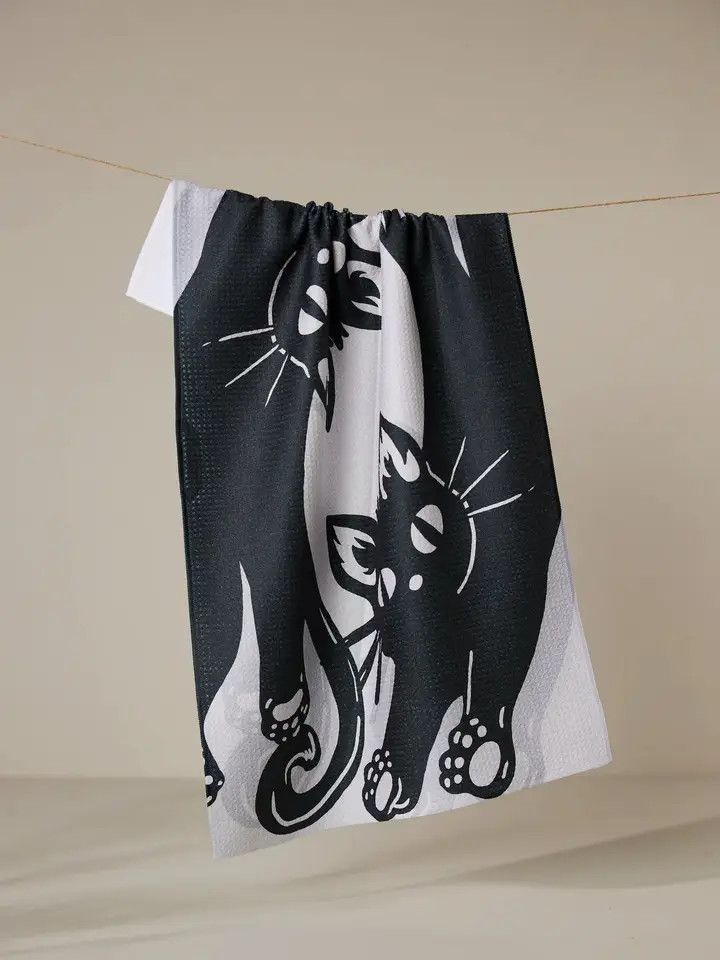 Night Zoomies Tea Towel | Geometry