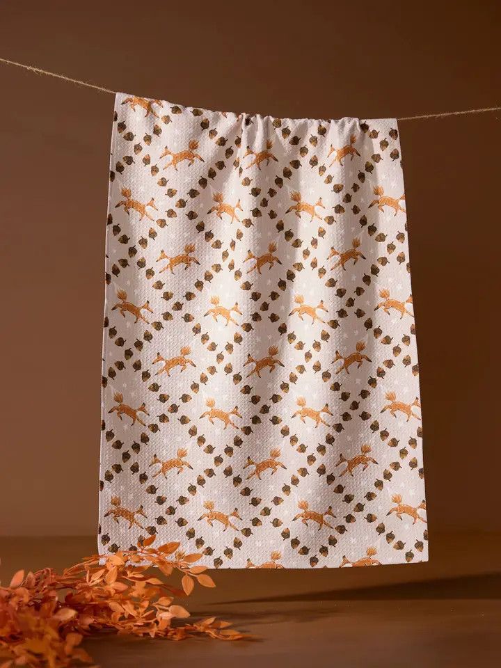 Foxes and Twinkles Tea Towel | Geometry