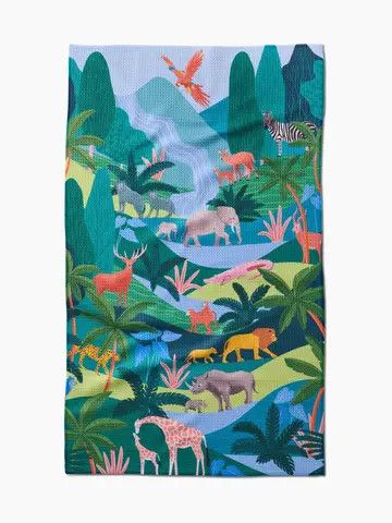 Rain Forest Tea Towel | Geometry