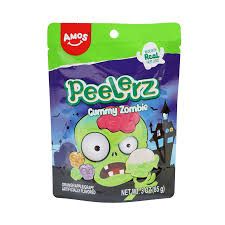 Amos Peelerz Gummy Zombie Skulls 6oz