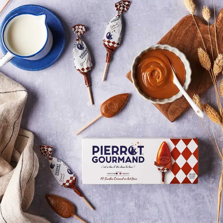 Pierrot Gourmand Caramel Lollipops, Single